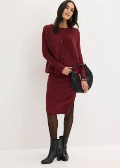 Strickkleid und Weste (2-tlg.Set)