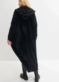 Strickmantel aus weichem Federgarn