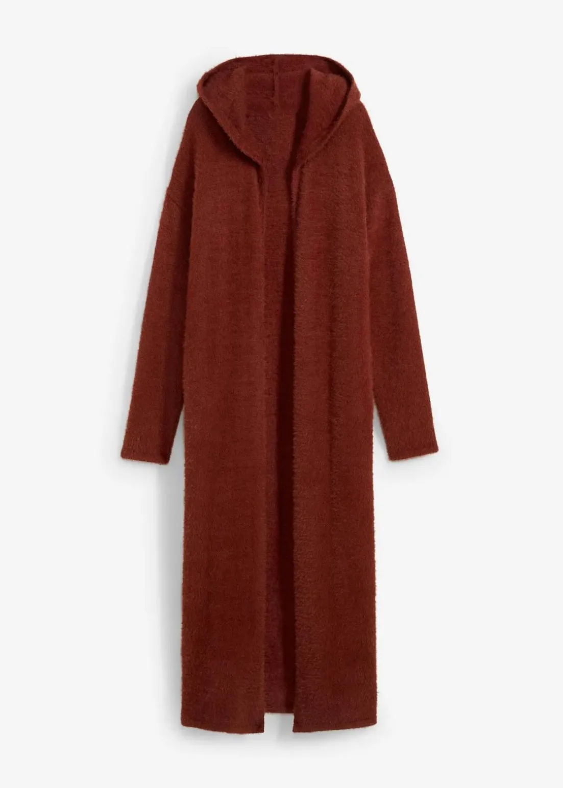 Strickmantel aus weichem Federgarn