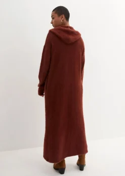 Strickmantel aus weichem Federgarn