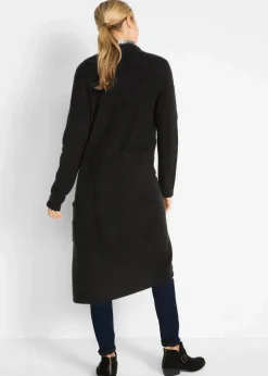 Strickmantel mit aufgesetzten Taschen