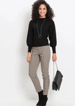 Strickpullover mit Ballonärmeln