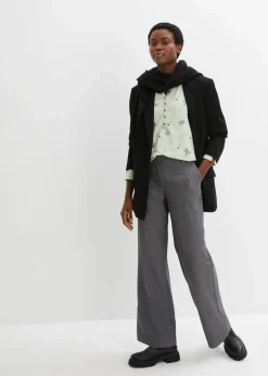 Strick-Pullover mit Rundhals-Ausschnitt