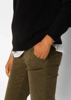 Strick-Pullover mit Rundhals-Ausschnitt