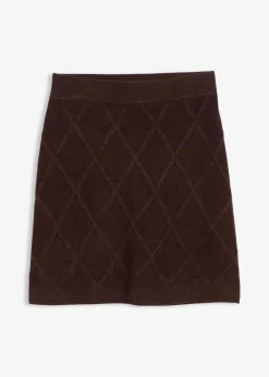 Strickrock aus Zopfstrick