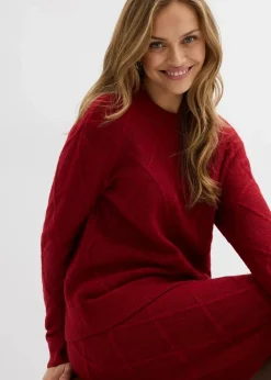 Strickrock aus Zopfstrick