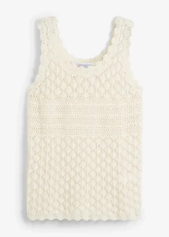 Stricktop aus Baumwolle