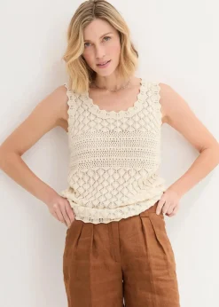 Stricktop aus Baumwolle