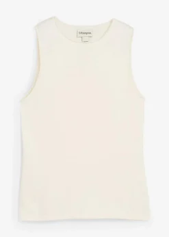 Stricktop aus reiner Baumwolle