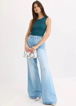 Stricktop mit Glitzerband