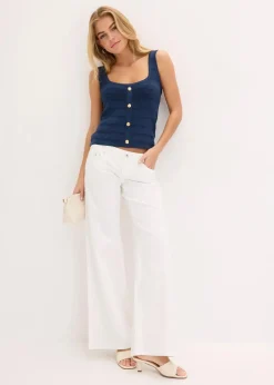 Stricktop mit metallic Effekt