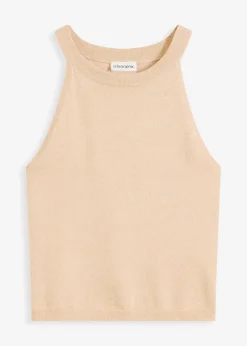 Stricktop mit metallic-Effekt