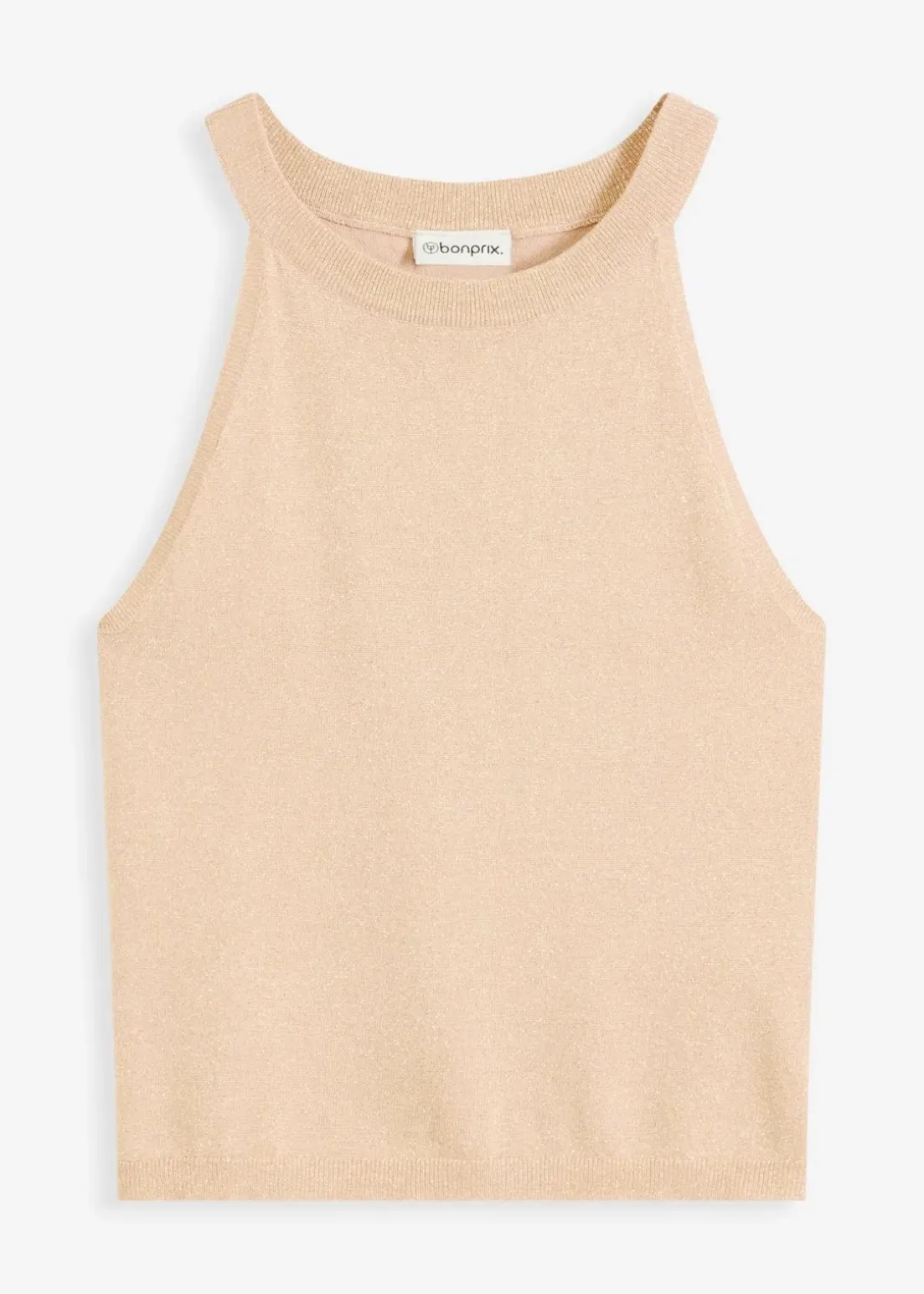 Stricktop mit metallic-Effekt