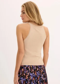 Stricktop mit metallic-Effekt