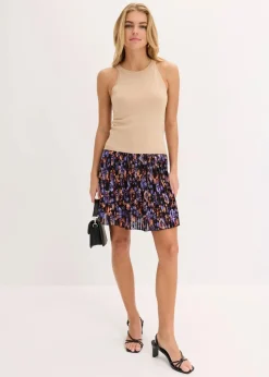 Stricktop mit metallic-Effekt