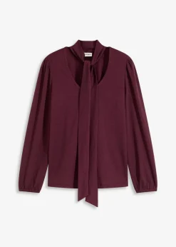 Struktur-Shirt mit abnehmbarer Schluppe