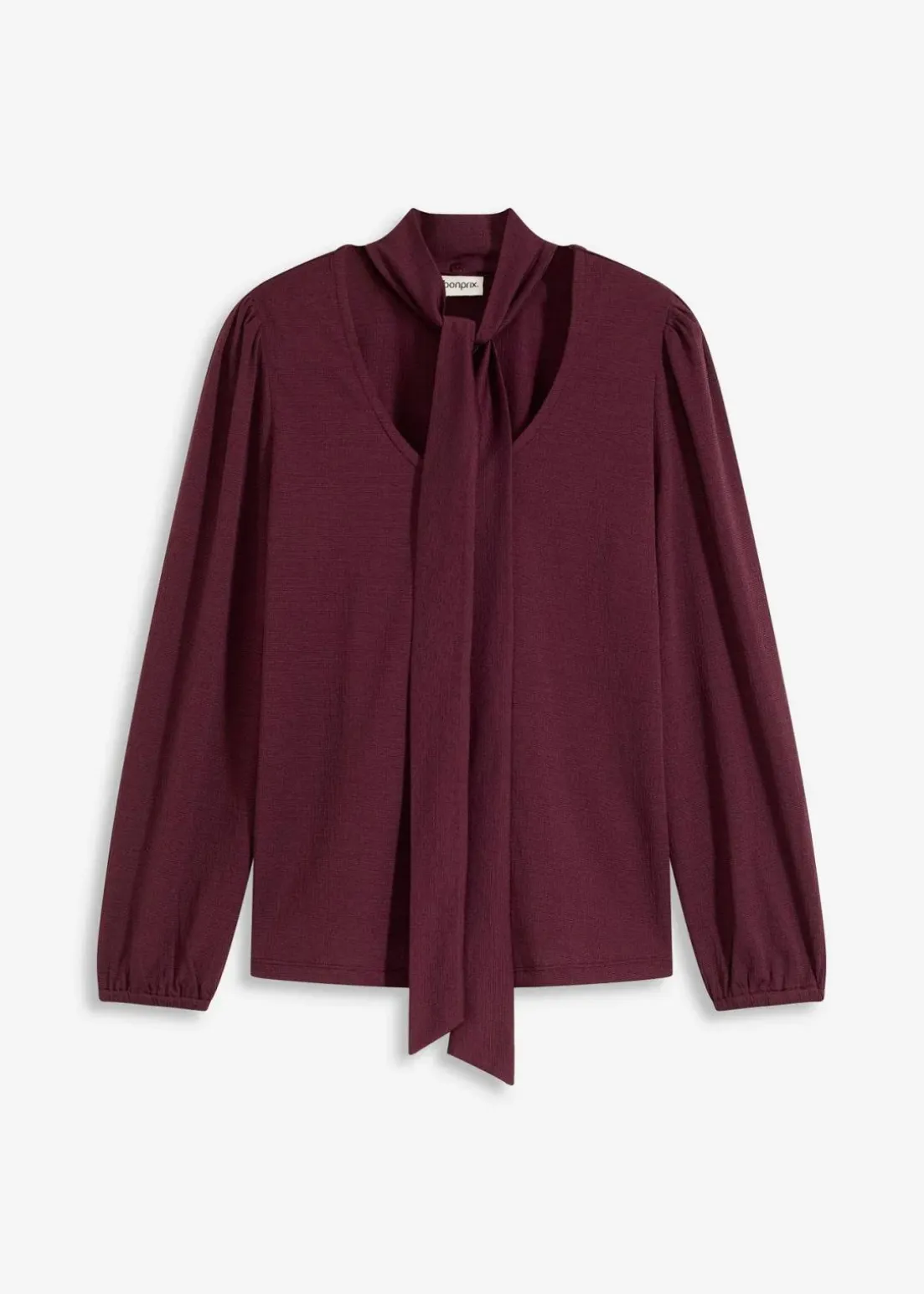 Struktur-Shirt mit abnehmbarer Schluppe