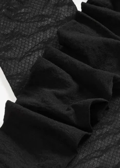 Strumpfhose mit floralem Netzmuster