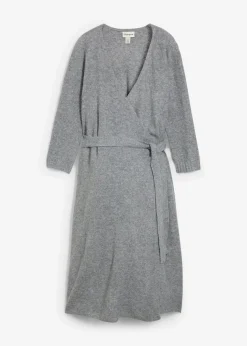 Superweiches Umstands- und Stillstrickkleid mit 3/4 Ärmeln