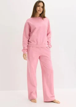 Sweat Hausanzug mit Biesen