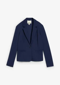 Sweatblazer mit fließender Viskose