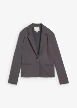 Sweatblazer mit fließender Viskose