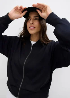 Sweatblouson aus softem Viskose-Mix