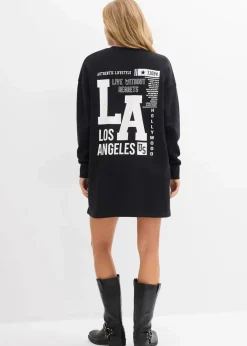 Sweatkleid aus reiner Baumwolle