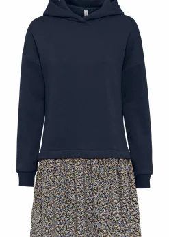 Sweatkleid in 2-in-1 Optik