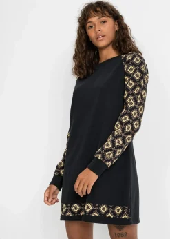 Sweatkleid mit Druck