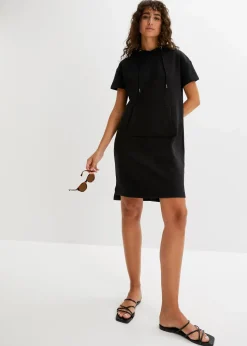 Sweatkleid mit Kapuze