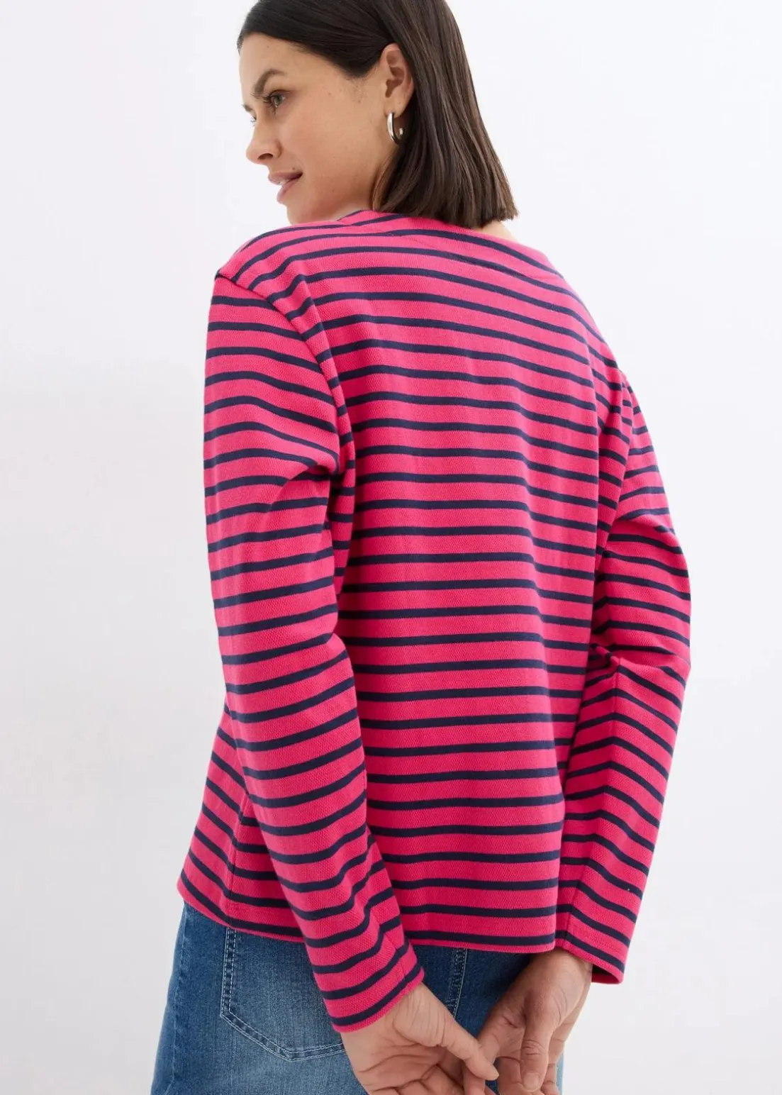 Sweatshirt aus Strukturmaterial