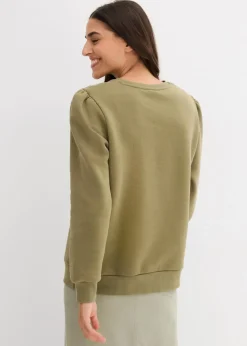 Sweatshirt mit Stickerei aus Baumwoll-Mix