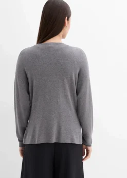 Taillierte Strickjacke aus Viskose-Mix