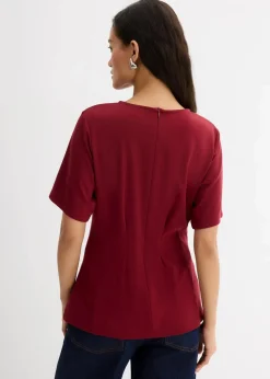 Tailliertes Shirt aus bequemen Punto di Roma