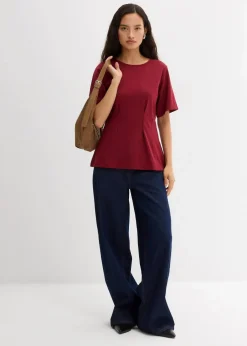 Tailliertes Shirt aus bequemen Punto di Roma