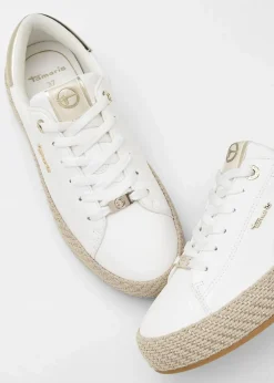 Tamaris Sneaker mit Sohle in Bast-Optik