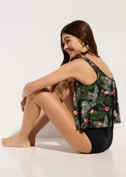 Tankini mit Highwaist-Bikinihose (2-tlg.Set)