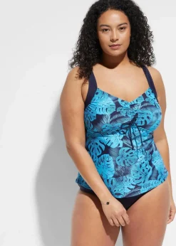 Tankini (2-tlg. Set) mit Raffung