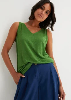 Tanktop aus reinem Leinen