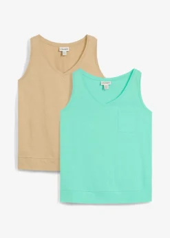 Tanktop aus reiner Bio-Baumwolle (2er Pack)