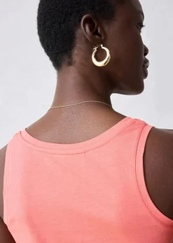 Tanktop mit Seidenanteil