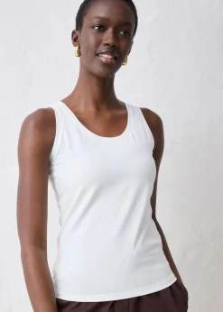 Tanktop mit Seidenanteil