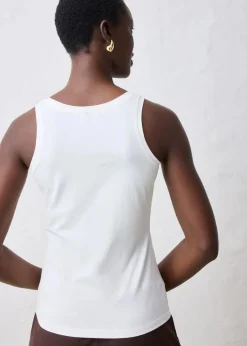 Tanktop mit Seidenanteil