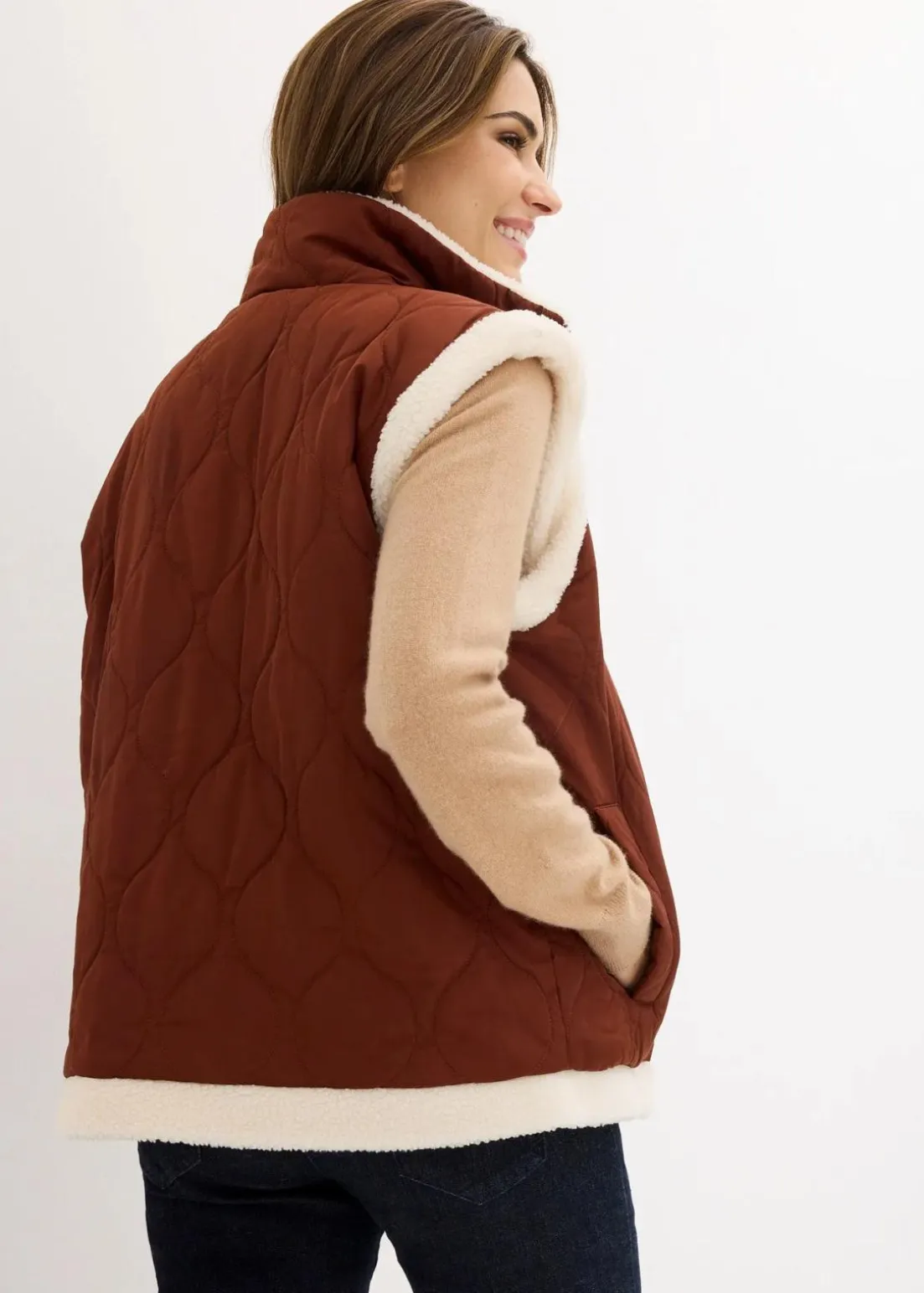 Teddy-Weste zum Wenden