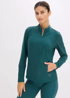 Thermo Funktionsjacke mit halben Reißverschluss, schnelltrocknend