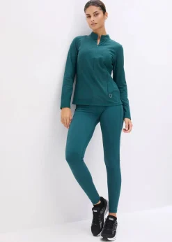 Thermo Funktionsjacke mit halben Reißverschluss, schnelltrocknend