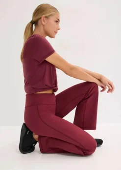 Thermo Sport-Hose aus weichem Material, gerades Bein