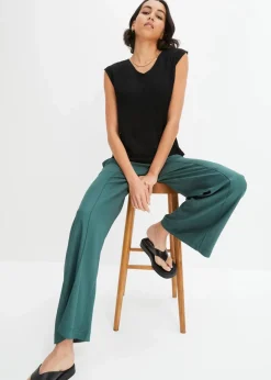 Top aus leichtem Crêpe