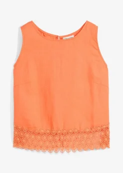 Top aus reinem Leinen